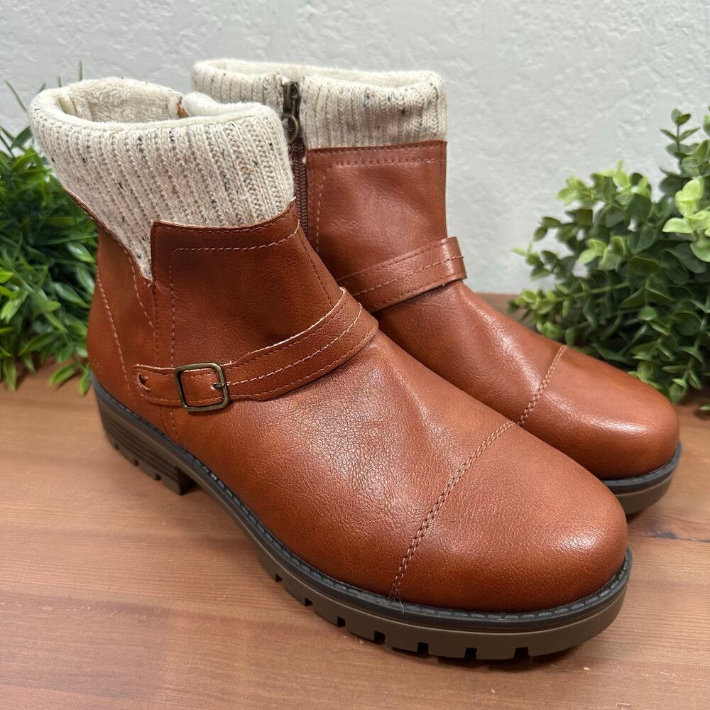 J Sport Women's Violet Brown Boots Size 11